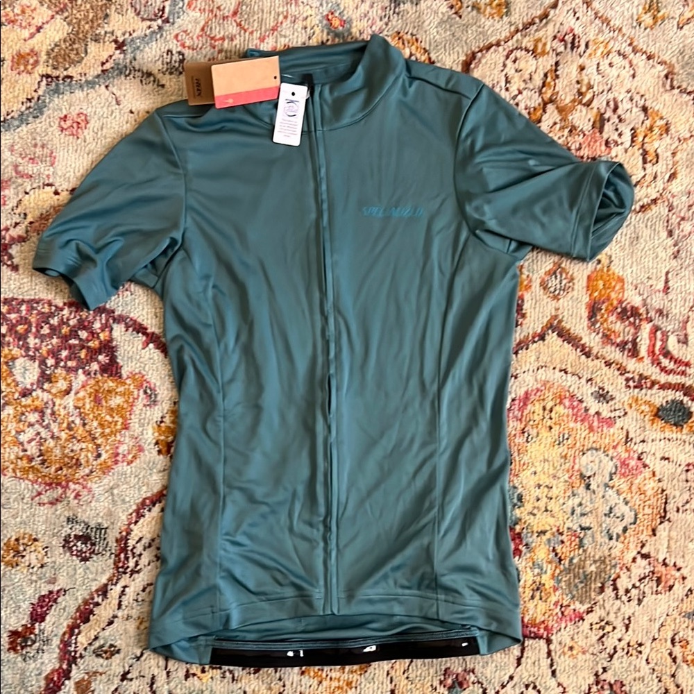 Teal Short Sleeve Cycling Jersey